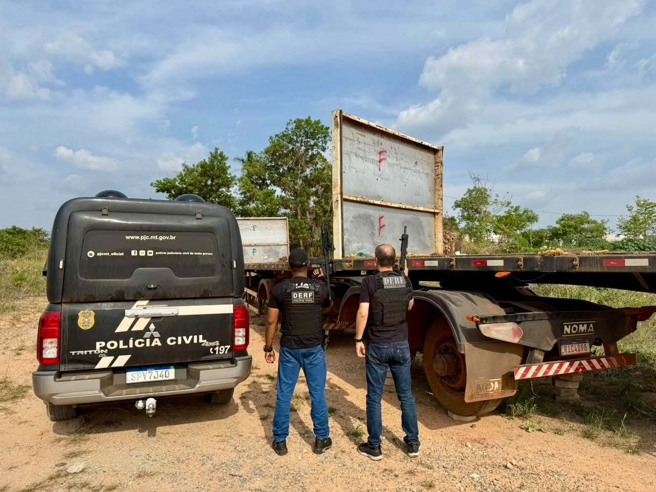 POLÍCIA RECUPERA NO PARÁ CARRETAS FURTADAS DE PÁTIO DE VEÍCULOS APREENDIDOS EM MT