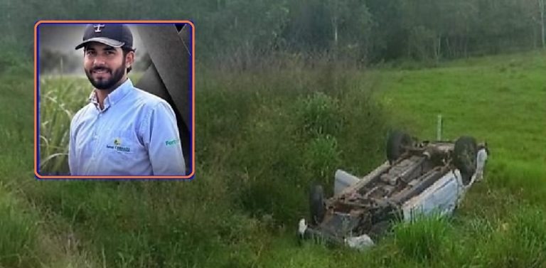 ESTUDANTE DE AGRONOMIA MORRE APÓS CAMINHONETE CAPOTAR EM RODOVIA DE MT