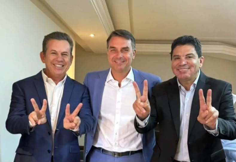 MAURO MENDES E CIDINHO SANTOS ASSUMEM PAPEL DE DESTAQUE NA CAMPANHA DE FLÁVIO BOLSONARO EM MATO GROSSO