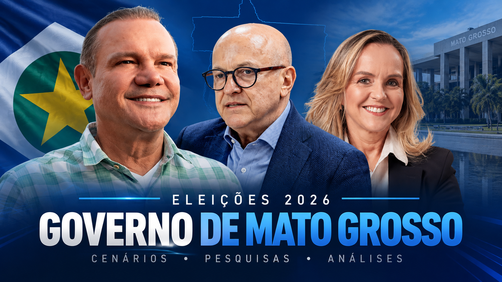 AtlasIntel: Wellington tem 34,4% e Pivetta 30,8% na disputa pelo Governo de MT