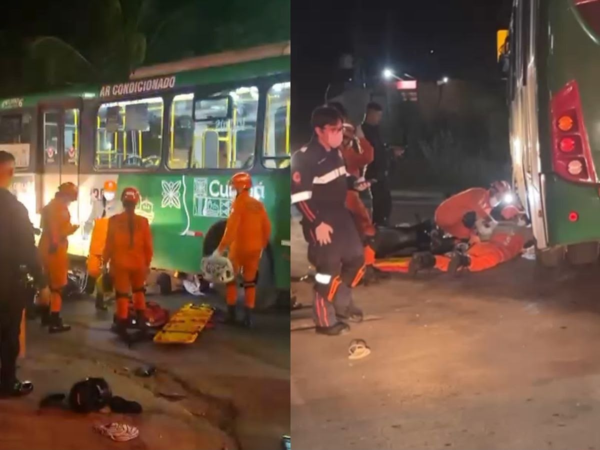 MOTOCICLISTA MORRE APÓS COLISÃO COM ÔNIBUS EM CRUZAMENTO DE CUIABÁ
