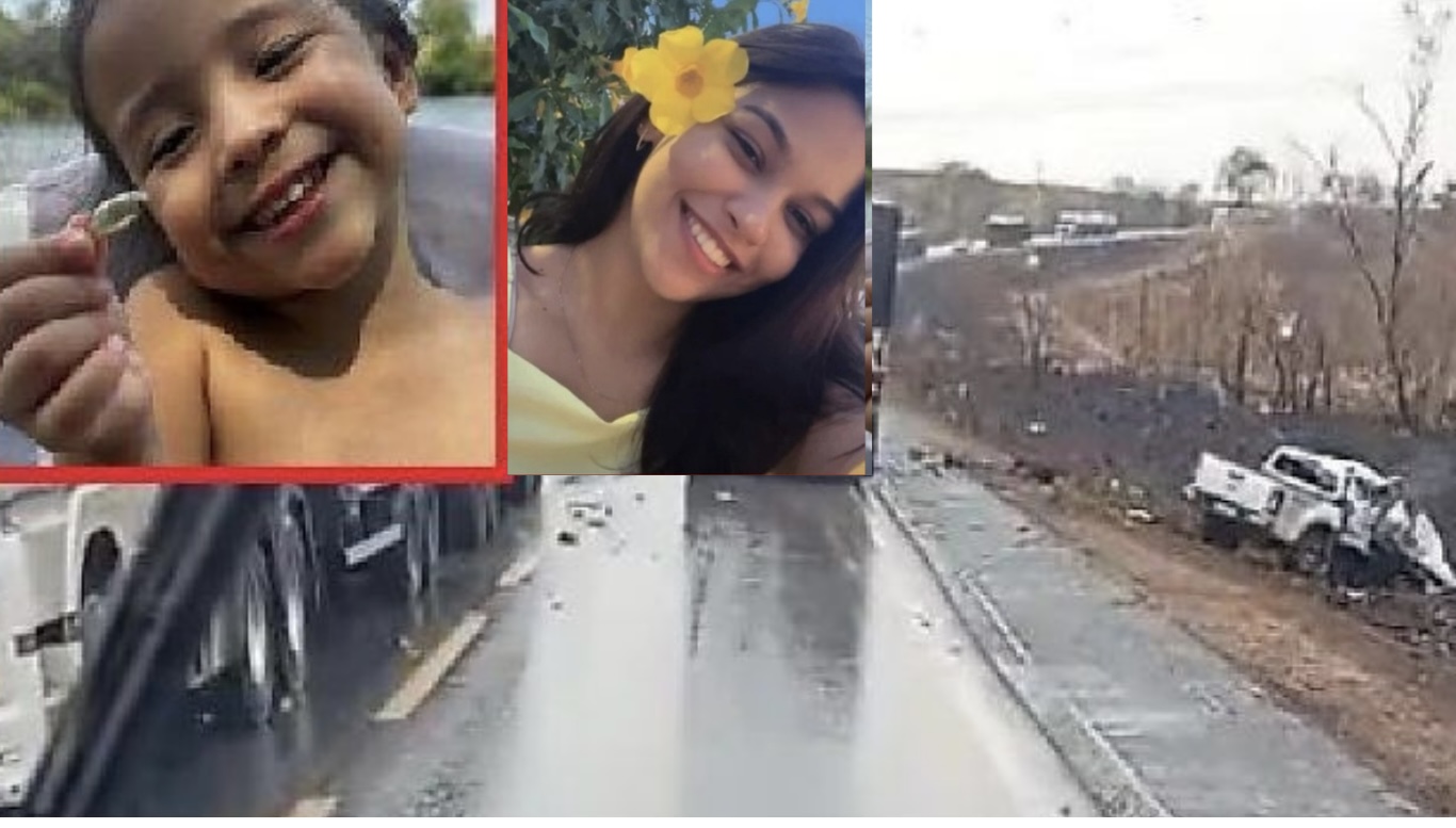 DUAS PESSOAS MORREM APÓS CAMINHÃO INVADIR PISTA E BATER EM CAMINHONETE NA BR-163